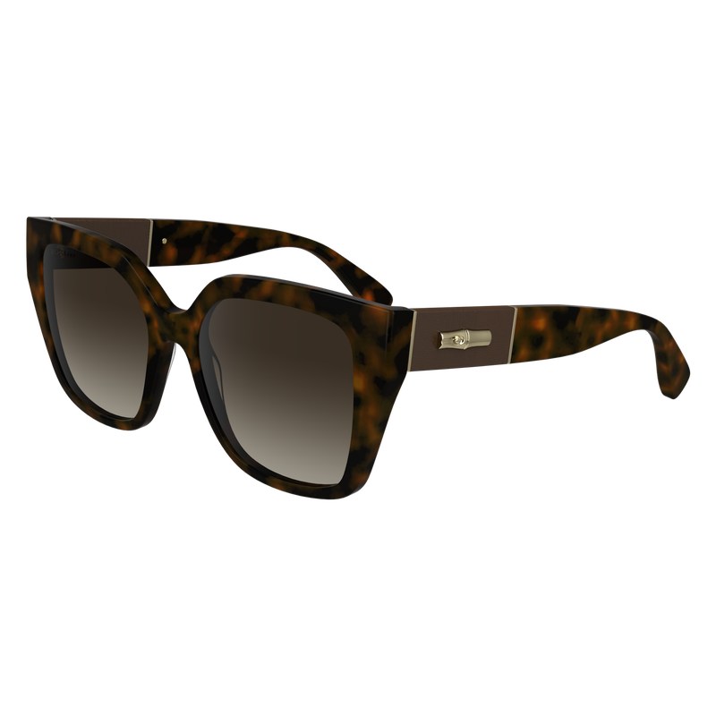 Longchamp Sunglasses - OTHER Sunglasses Dark Havana | XA94-O3VJ