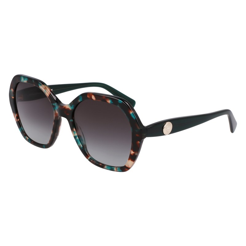 Longchamp Sunglasses - OTHER Sunglasses Green/Havana Green | IG12-F1NF