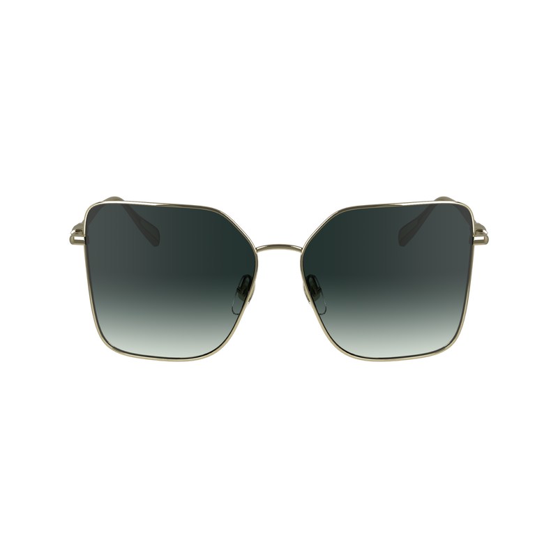 Longchamp Sunglasses - OTHER Sunglasses Gold Smoke | OL17-L5BJ