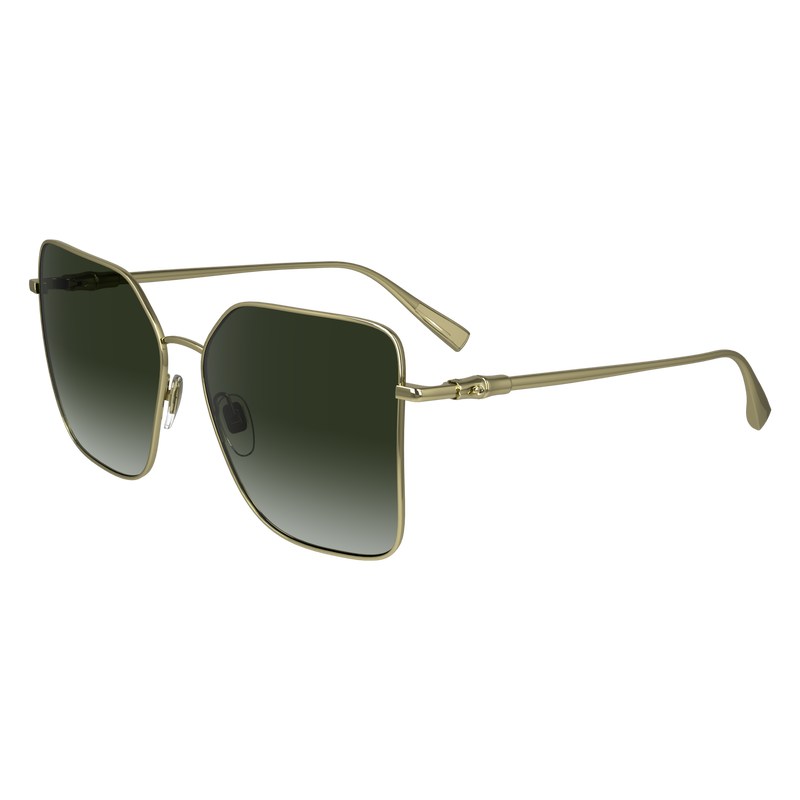 Longchamp Sunglasses - OTHER Sunglasses Gold/Khaki | RH96-O5TO