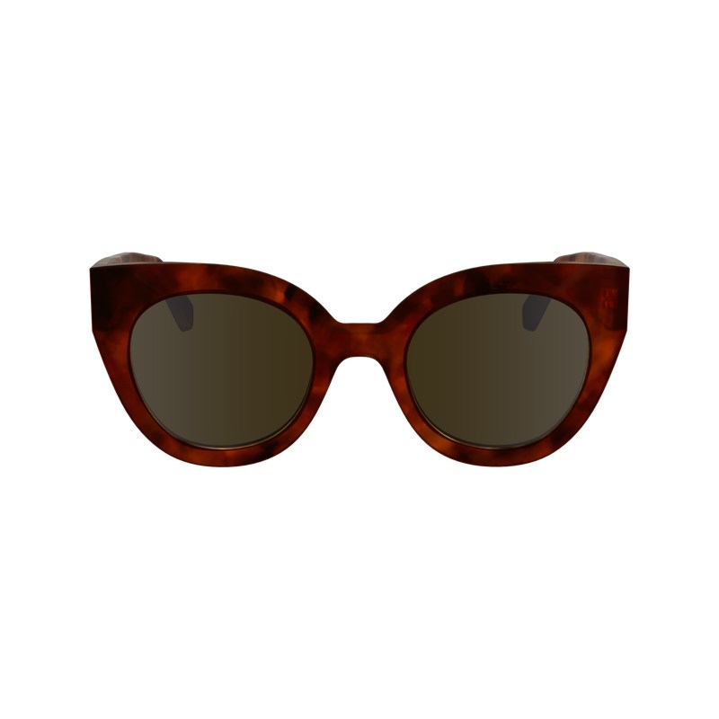 Longchamp Sunglasses - OTHER Sunglasses Textured Brown | QG66-T9AI