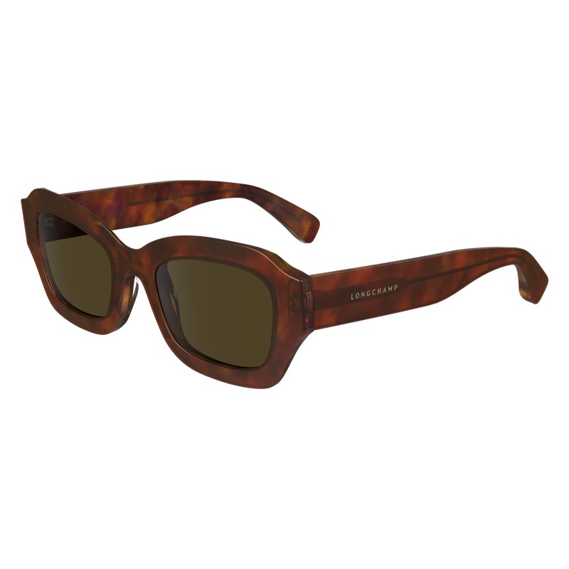 Longchamp Sunglasses - OTHER Sunglasses Textured Brown | KS21-P1OJ