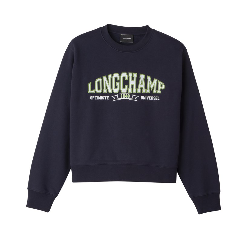 Longchamp Sweatshirt - Jersey Tops & Blouses Navy | SS69-F5XD