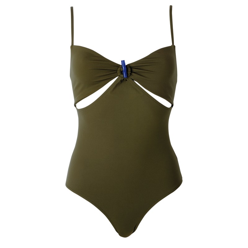 Longchamp Swimsuit - Jersey Summerwear Khaki | HP63-K4NS