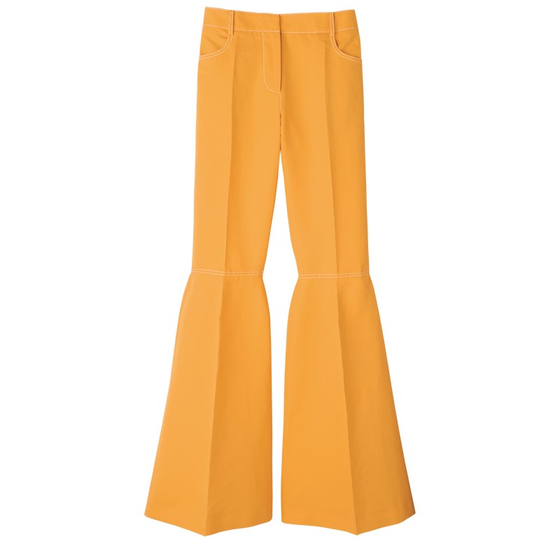 Longchamp Trousers - Gabardine Trousers & shorts Apricot | PU48-T3TO