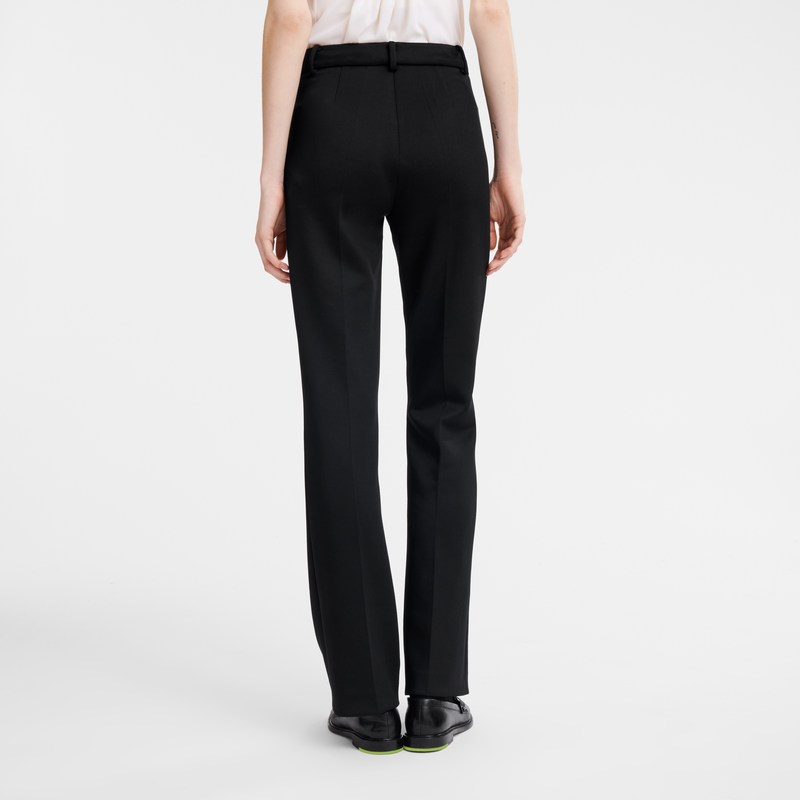 Longchamp Trousers - Jersey Trousers & shorts Black | GU66-W1GM