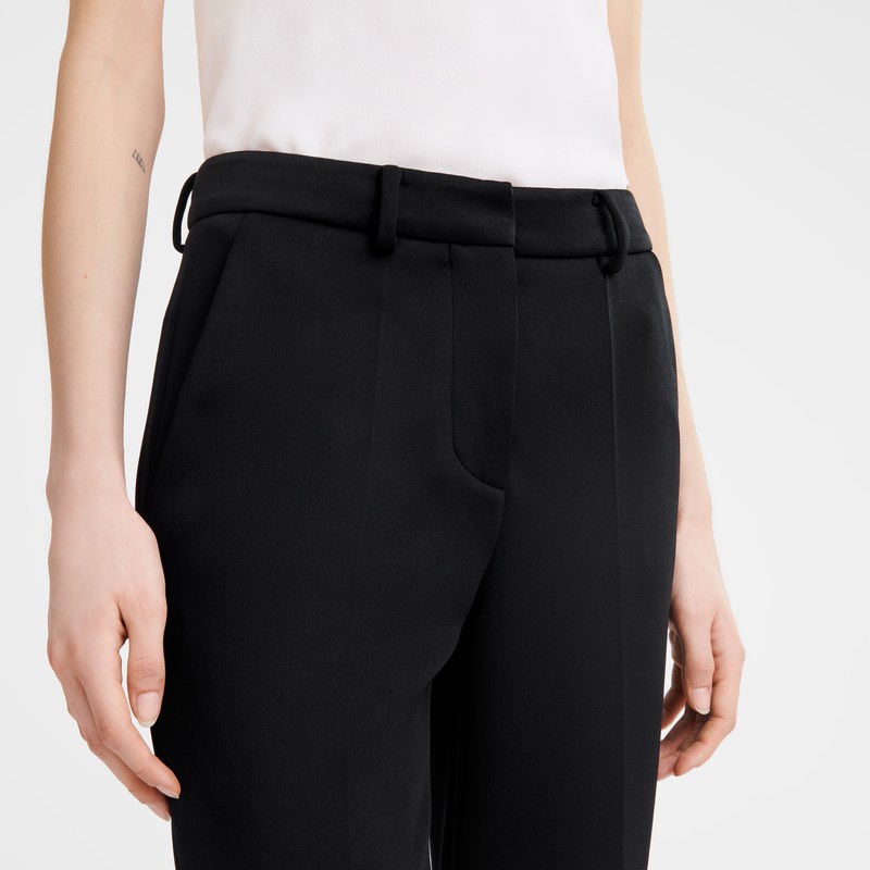 Longchamp Trousers - Jersey Trousers & shorts Black | GU66-W1GM