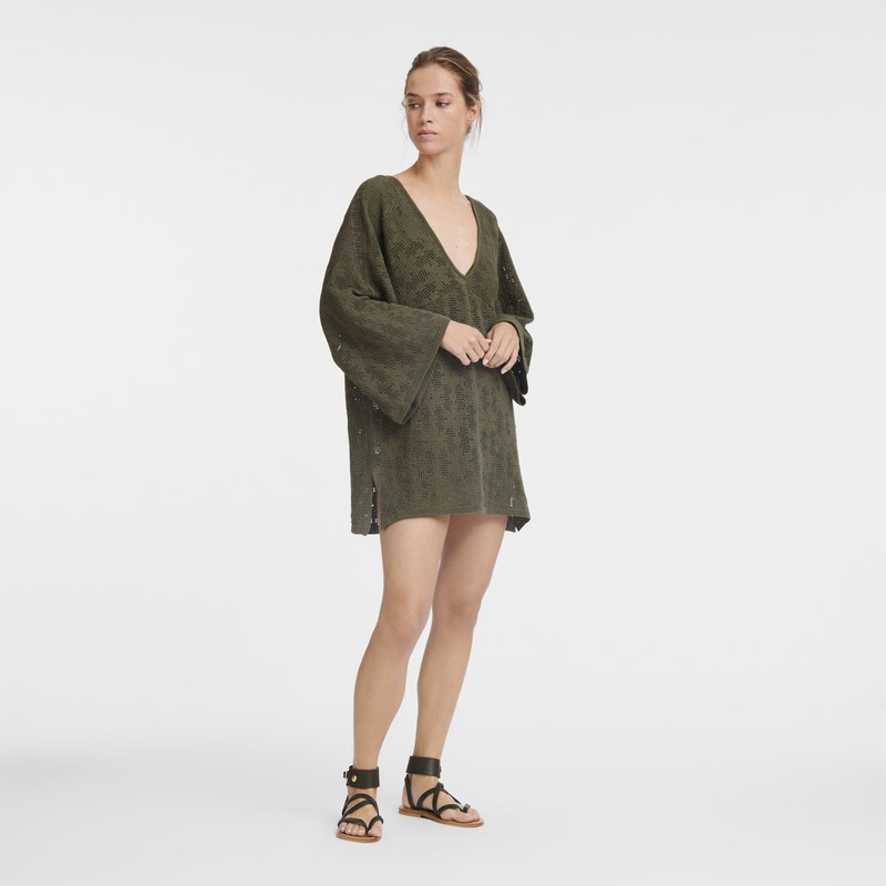 Longchamp Tunic - Knit Dresses & Skirts Khaki | WA25-T8JN