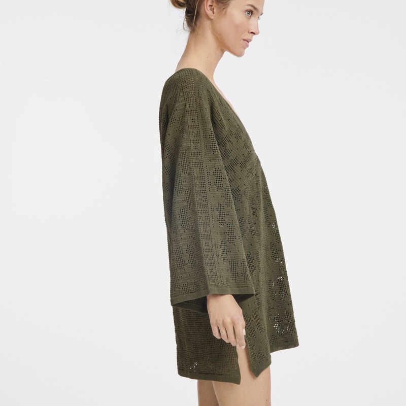 Longchamp Tunic - Knit Dresses & Skirts Khaki | WA25-T8JN