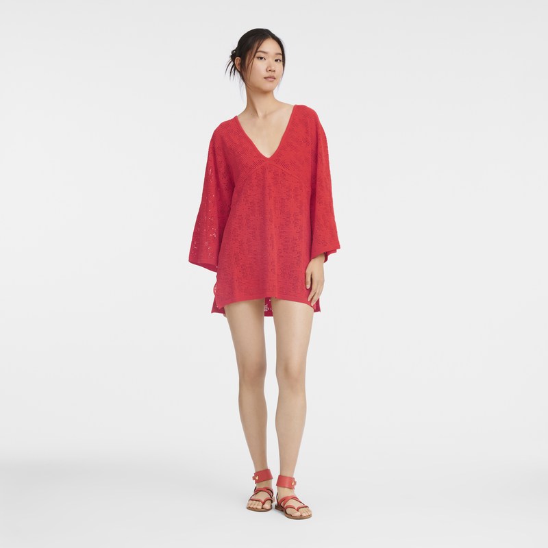 Longchamp Tunic - Knit Dresses & Skirts Strawberry | MB75-N3OF