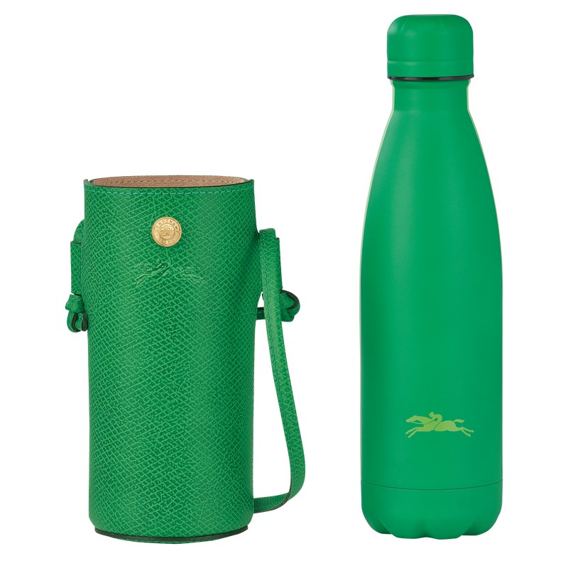 Longchamp Épure Bottle holder - Leather Pouches & Cases Green | FK34-F1CB