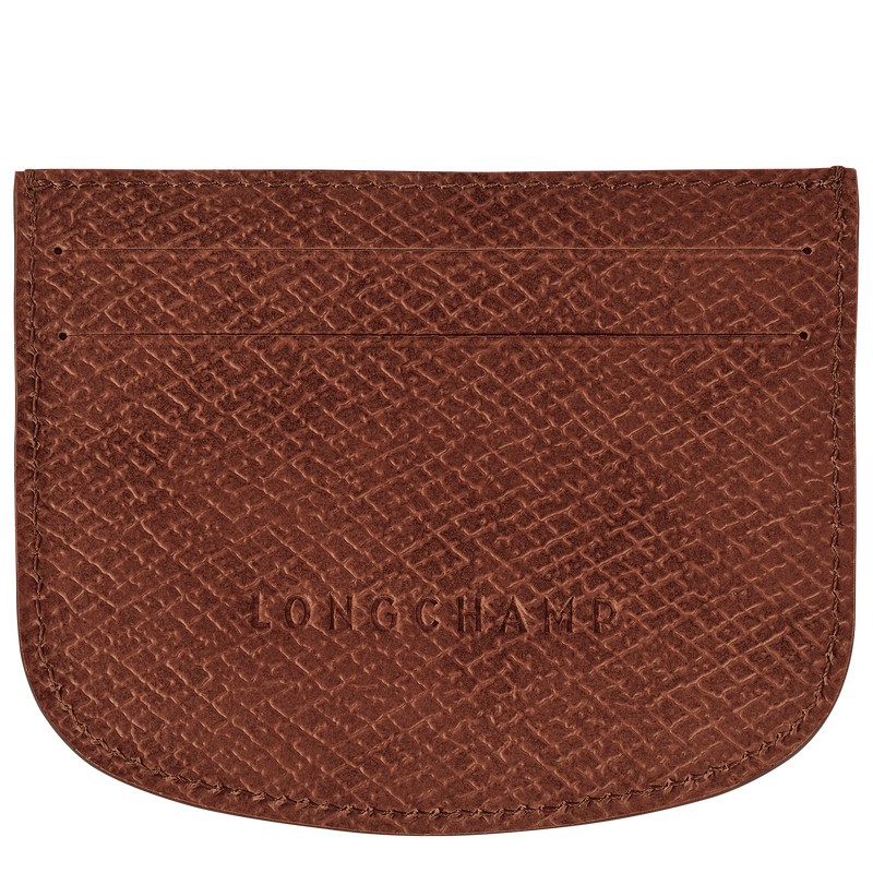 Longchamp épure Card holder - Leather Pouches & Cases Brown | AL20-N1MH