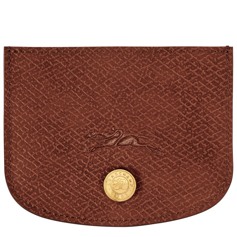 Longchamp épure Card holder - Leather Pouches & Cases Brown | AL20-N1MH