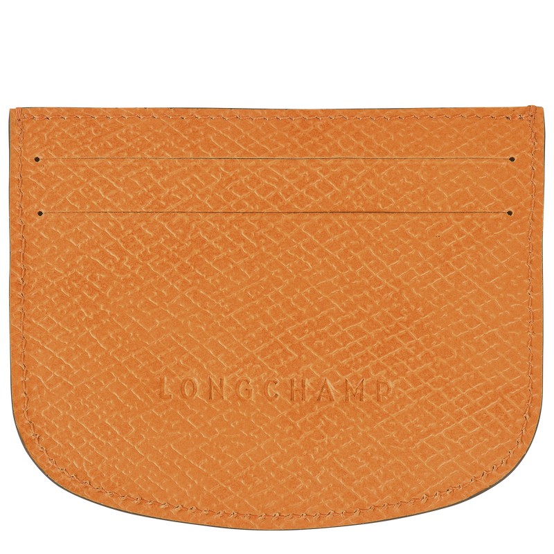 Longchamp épure Card holder - Leather Pouches & Cases Apricot | RT12-I7LV