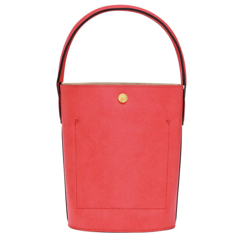 Longchamp Épure S Bucket bag - Leather Handbags Strawberry | CD35-R3MS