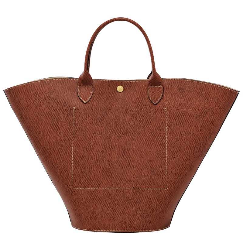 Longchamp Épure XL Tote bag - Leather Shoulder bags Brown | HZ78-N1SC