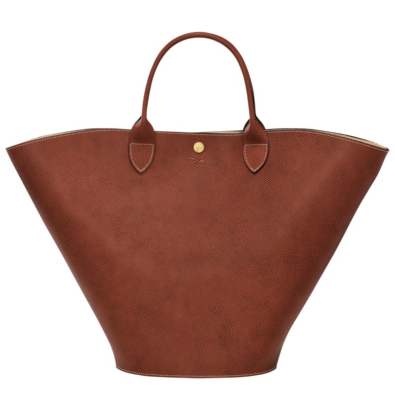 Longchamp Épure XL Tote bag - Leather Shoulder bags Brown | HZ78-N1SC