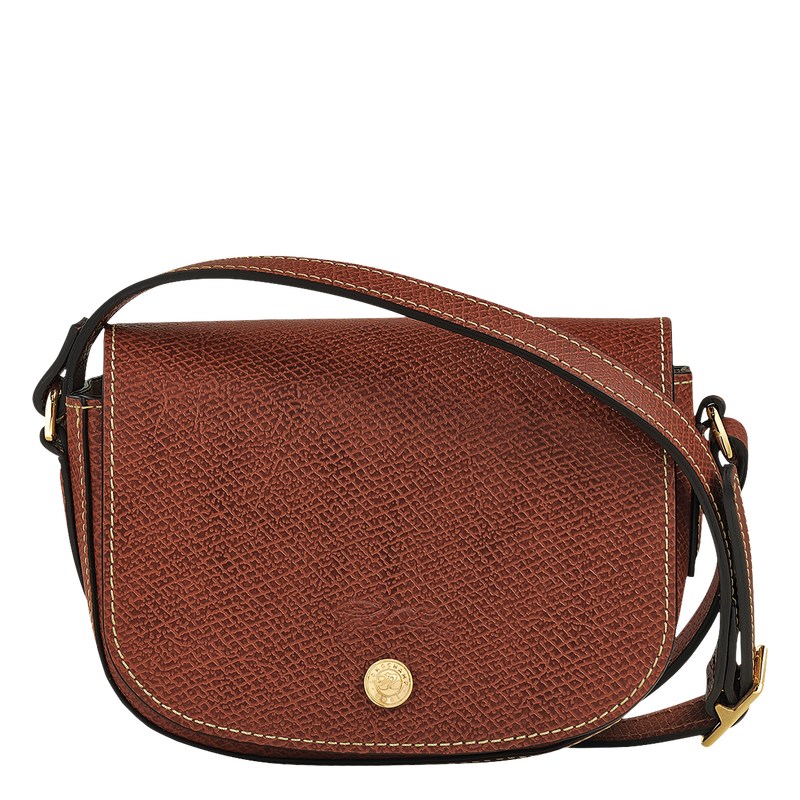 Longchamp Épure XS Crossbody bag - Leather Crossbody bags Brown | QL56-V5JE