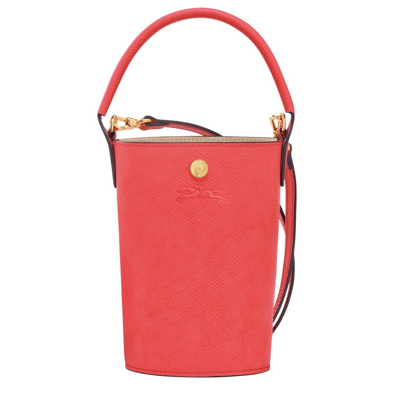 Longchamp Épure XS Crossbody bag - Leather Crossbody bags Strawberry | QF57-T2BZ