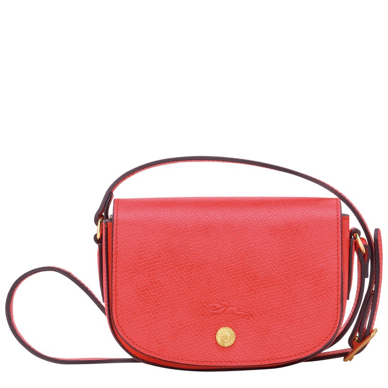 Longchamp Épure XS Crossbody bag - Leather Crossbody bags Strawberry | LV50-Y3XM